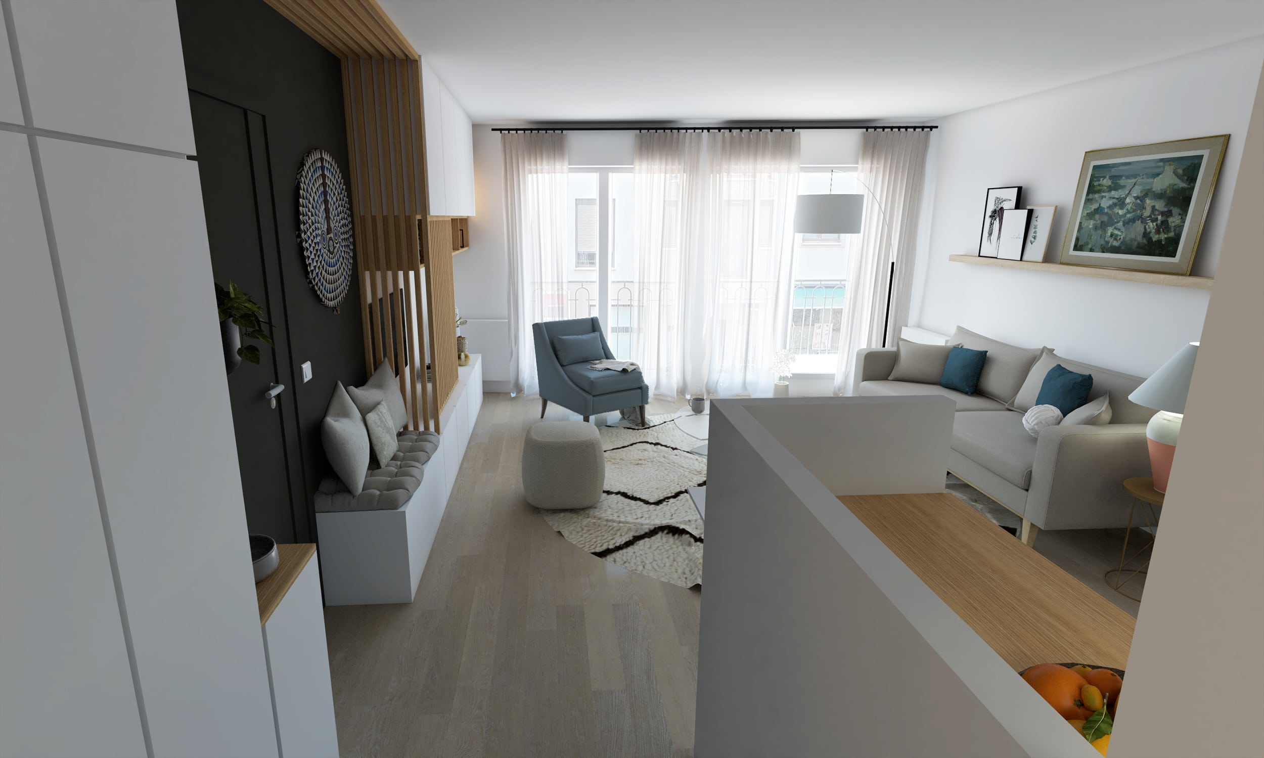 Vue couloir salon_site 2