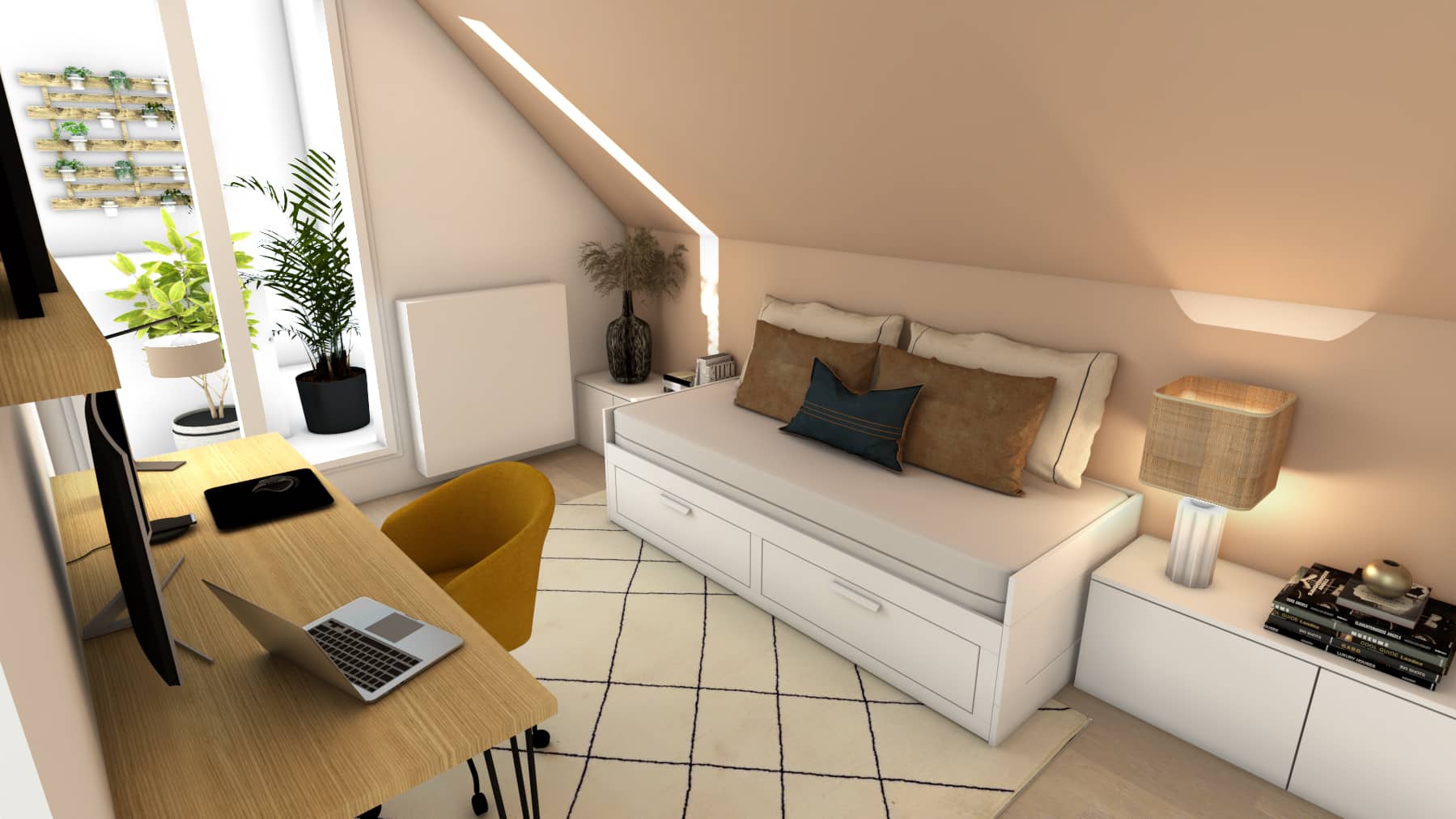 Chambre bureau DEF